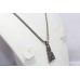 Tribal Necklace Old Silver Handmade Engraved Vintage Traditional Oxidized C974